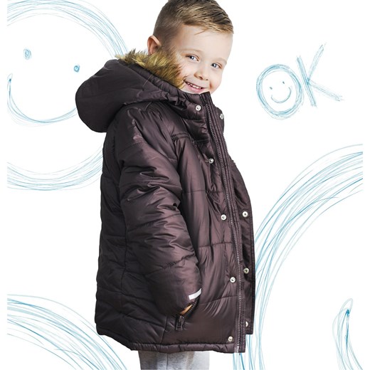 Długa kurtka zimowa dla chłopca 9-12 lat