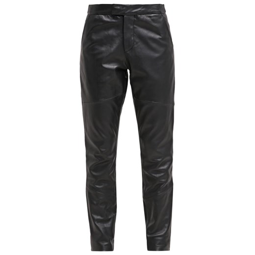 Goosecraft GALLERY Spodnie skórzane black