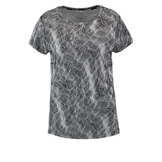 Nike Performance MILER Tshirt z nadrukiem black/reflective silver