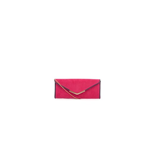 Pink Piped Envelope Clutch