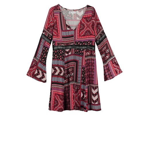 Even&Odd Sukienka letnia black red