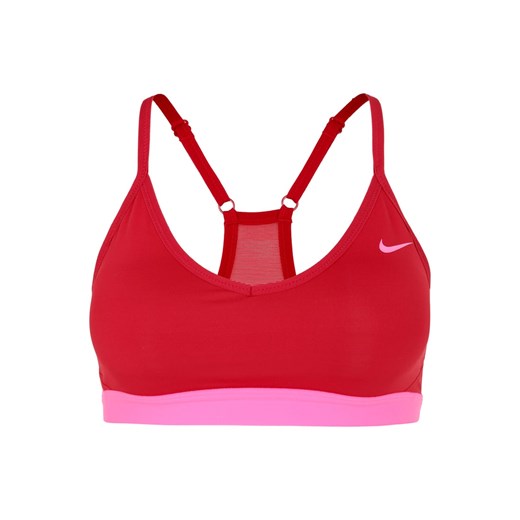 Nike Performance PRO INDY Biustonosz sportowy noble red/pink pow