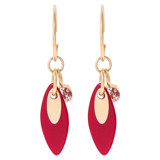 Sabrina Dehoff CHERRY MOON LEAF EXCLUSIVE Kolczyki goldcoloured