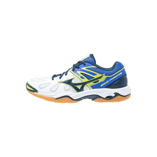 Mizuno WAVE PHANTOM Obuwie do piłki ręcznej white/dress blues/dazzling blue