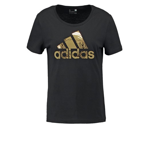 adidas Performance Tshirt z nadrukiem black