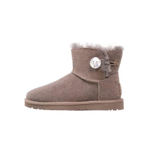 UGG MINI BAILEY BUTTON BLING SEREIN Ankle boot stormy grey
