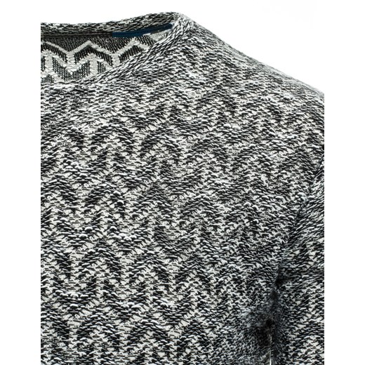 Sweter męski czarno-biały (wx0893)   L DSTREET