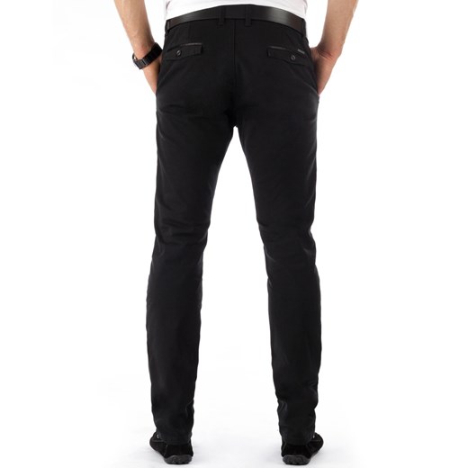 Spodnie męskie chinos czarne (ux0743)   s35 DSTREET