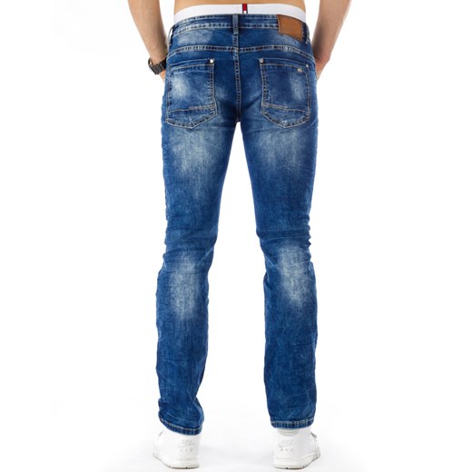 Spodnie jeansowe męskie niebieskie (ux0744)  Jeans s36 DSTREET