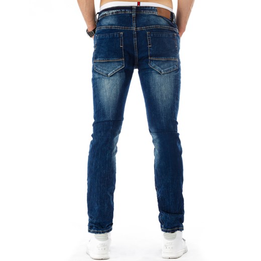 Spodnie jeansowe męskie niebieskie (ux0741) Jeans  s36 DSTREET