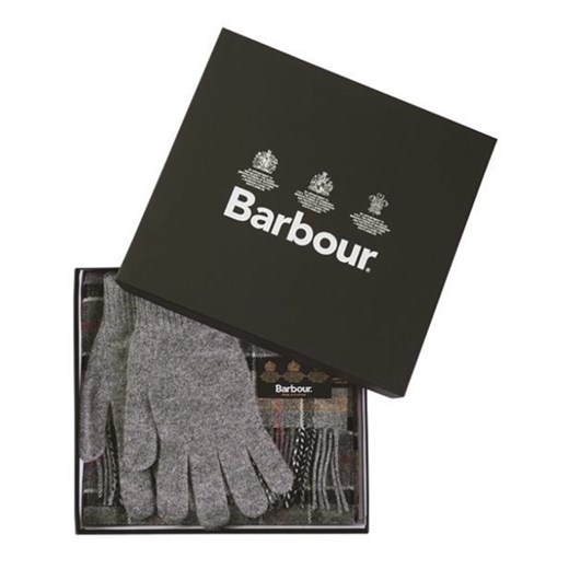 Męski komplet- Barbour Scarf and Glove Gift Set