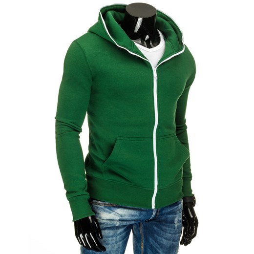 Bluza męska rozpinana zielona (bx2184)   XL DSTREET