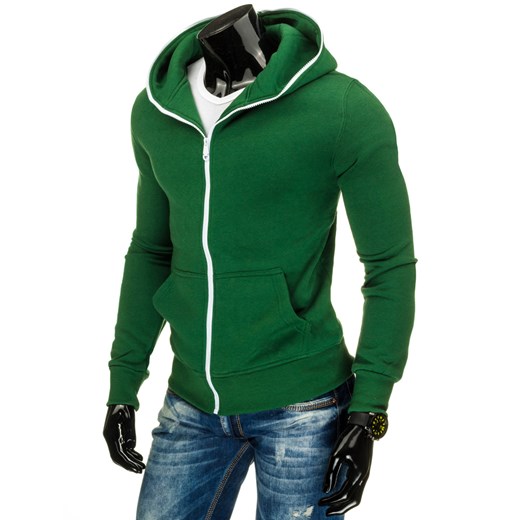 Bluza męska rozpinana zielona (bx2184)   XL DSTREET