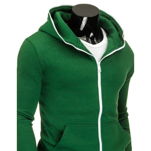 Bluza męska rozpinana zielona (bx2184)   M DSTREET