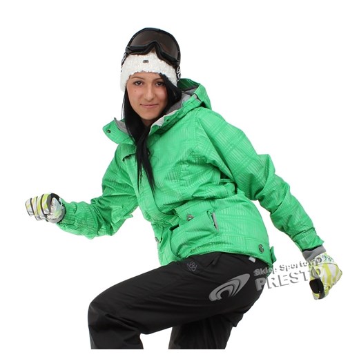 Kurtka snowboardowa damska Luster 10.000 686 - zielony