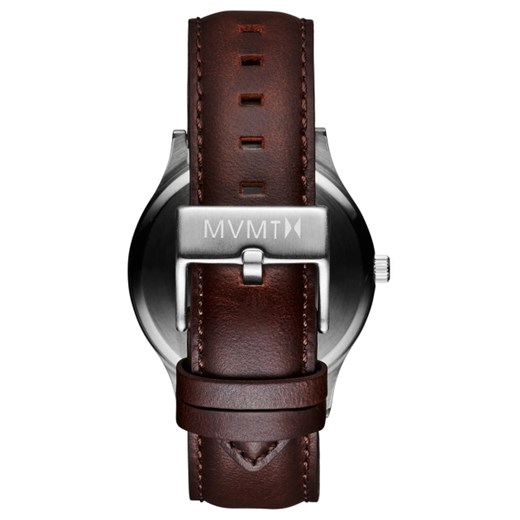 THE 40 - BLUE/BROWN LEATHER Mvmt Watches czarny  theClassy.pl