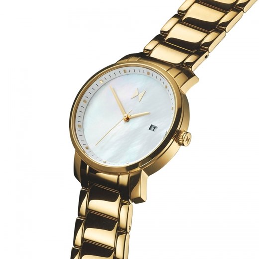WOMEN'S GOLD PEARL Mvmt Watches brazowy  theClassy.pl