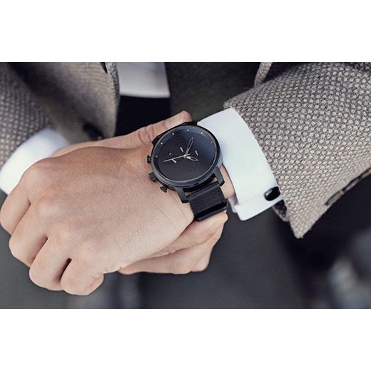 CHRONO ALL BLACK rozowy Mvmt Watches  theClassy.pl