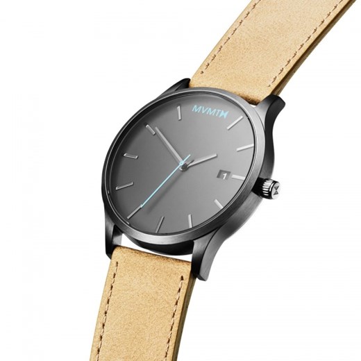 CLASSIC GUNMETAL/SANDSTONE LEATHER  Mvmt Watches  theClassy.pl