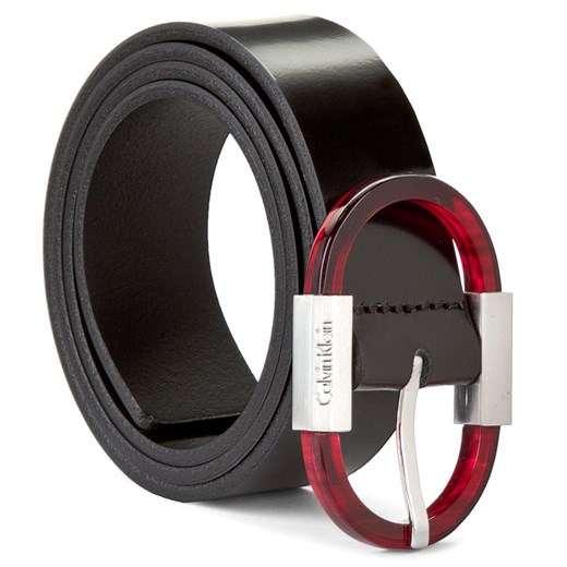 Pasek Damski CALVIN KLEIN BLACK LABEL - Marly Round Belt K60K602327 r.75 001  Calvin Klein Black Label 85 eobuwie.pl