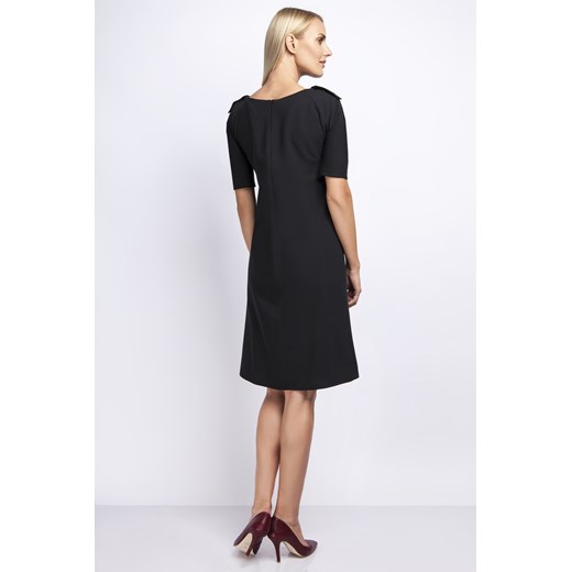 Sukienka z pagonami i krótkim rękawem AT84 The Twiggy Shop XS thetwiggyshop.pl