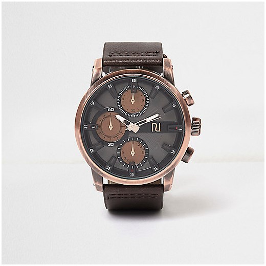 Dark brown aesthetic dial watch 
