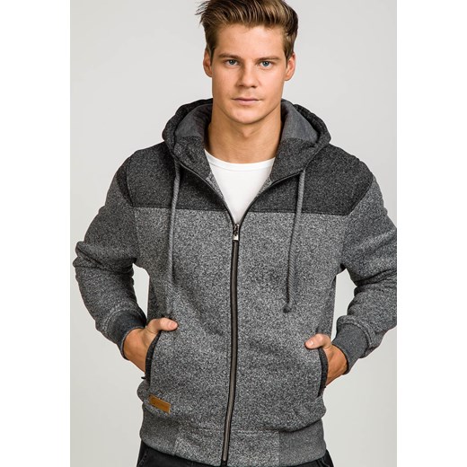 Czarno-antracytowa bluza męska z kapturem Denley 1733 T&C Star L Denley.pl