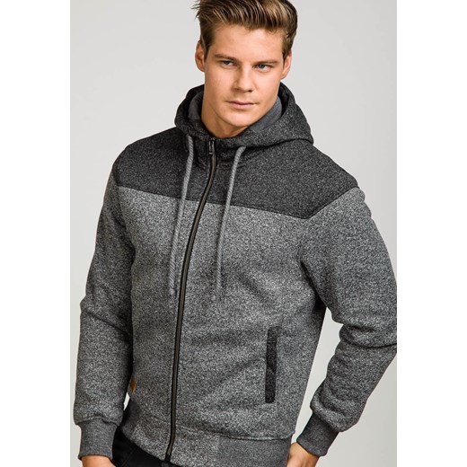 Czarno-antracytowa bluza męska z kapturem Denley 1733 T&C Star M Denley.pl