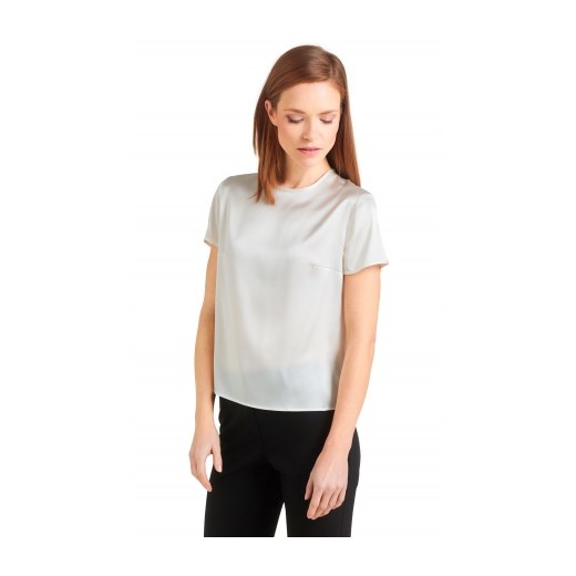 Jedwabny t-shirt Lambert bezowy Lambert Wólczanka