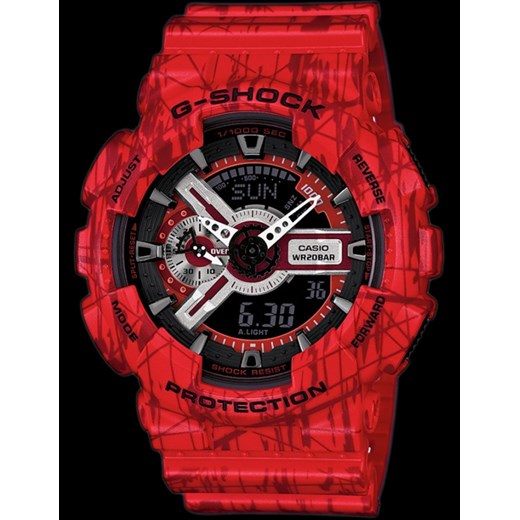 Zegarek męski Casio G-SHOCK Style Slash Pattern GA-110SL-4AER Casio alleTime.pl