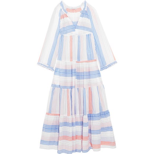Tiered striped cotton-blend maxi dress Stella Mccartney   NET-A-PORTER