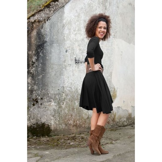 Sukienka SWING czarna Kokoworld brazowy One Size
