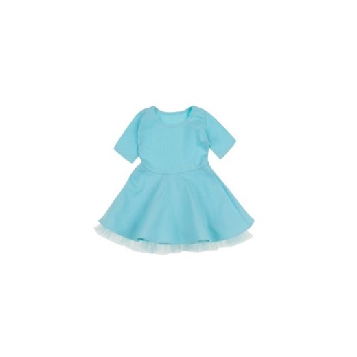 sukienka niemowlęca klasyczna, z falbankami, w linii \"A\"