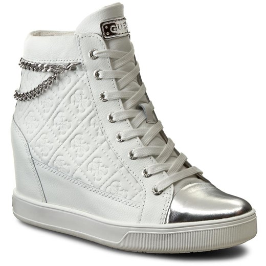 Sneakersy GUESS - Furia FLFRI1 LEA12 WHITE Guess  40 eobuwie.pl