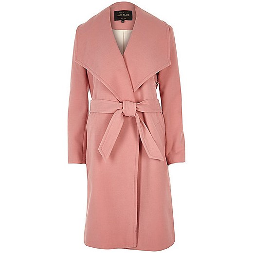 Pink robe coat   River Island  