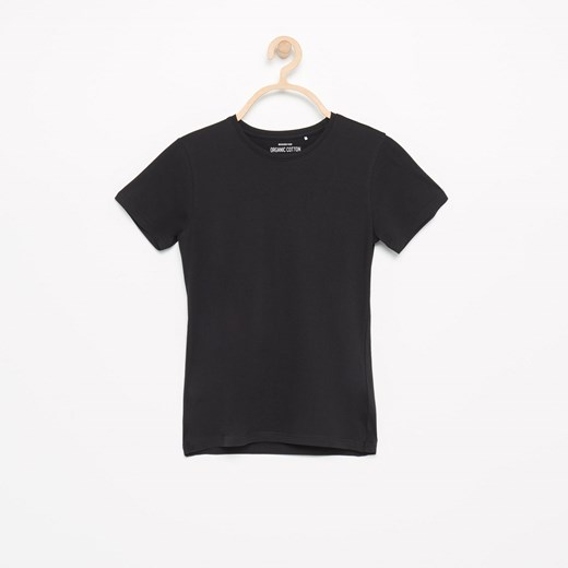 Reserved - T-shirt z bawełny organicznej - Czarny