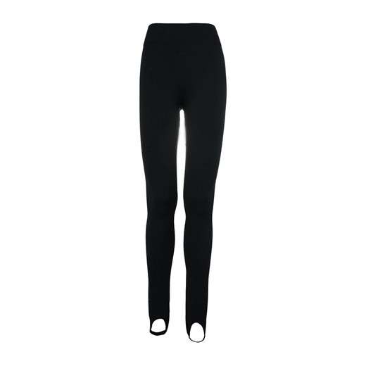 LEGGINSY SPODNIE OCIEPLANE ZAKŁADANE NA STOPĘ - GRANAT czarny Agrafka 2XL/3XL AgrafkaSklep