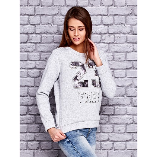Szara bluza z numerem "23" Justlou szary L JustLou.pl okazja 