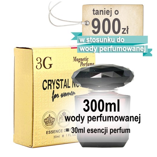 Esencja Perfum odp.  Versace Crystal Noir /30ml zolty 3G Magnetic Perfume  esencjaperfum.pl