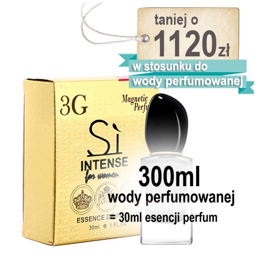 Esencja Perfum odp. Si Intense Giorgio Armani /30ml zolty 3G Magnetic Perfume  esencjaperfum.pl