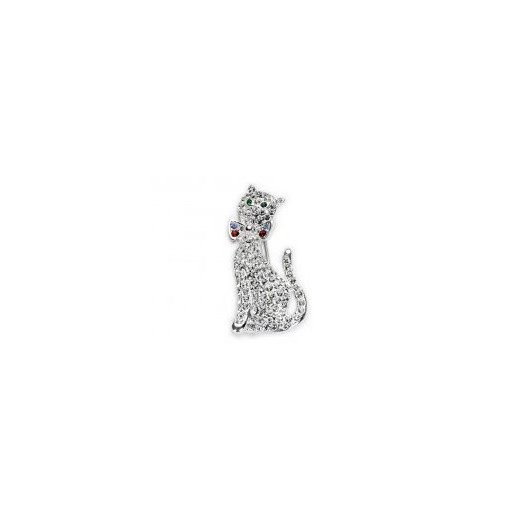 Broszka kot  Kiara uniwersalny Kiara, Sztuczna Biżuteria Jablonex