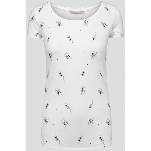 T-shirt z minimalistycznym wzorem Orsay bialy S orsay.com