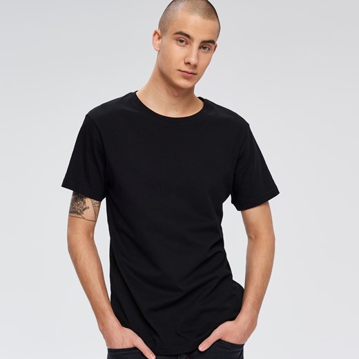 Cropp - Gładki t-shirt - Czarny  Cropp XL 