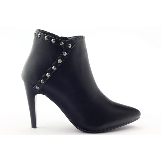 mcarthur buty czarne botki zdobione mcarthur buty czarne botki zdobione