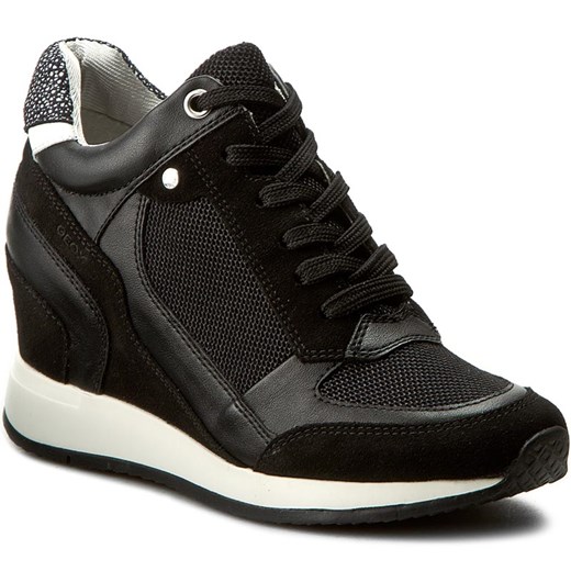 Sneakersy GEOX - D Nydame A D540QA 08822 C9999 Czarny Geox czarny 35 eobuwie.pl