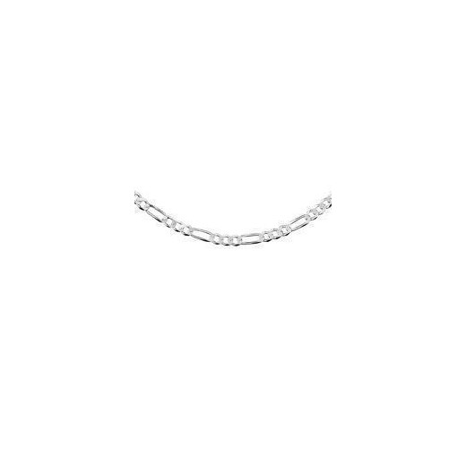 Łańcuszek diamentowany figaro płaskie pr. 925 Ø 0120 rodowany