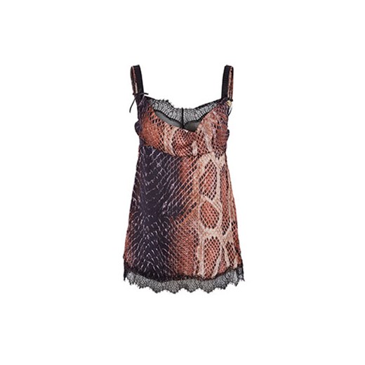 Pink Silk Reptile Effect Camisole brazowy   tkmaxx