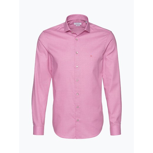 Calvin Klein - Koszula męska łatwa w prasowaniu, różowy Van Graaf 38,39,40,41,42,43,44 vangraaf
