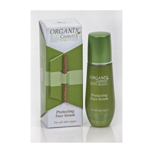 Organix Cosmetix organiczne przeciwzmarszczkowe ochronne serum do twarzy 50ml kosmetyki-maya zielony krem nawilżający