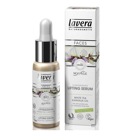 Lavera My Age serum ujędrniające z wyciagiem z bio-białej herbaty i olejem karanja kosmetyki-maya bialy kremy